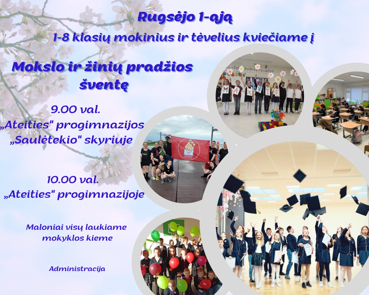 Rugs jo 1 oji Tel i Ateities Progimnazija